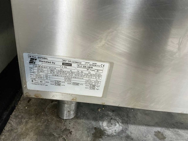 Diamond g9/4bf8 rvs gasgestookt fornuis - afbeelding 4 van  4