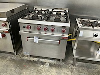 Diamond g9/4bf8 rvs gasgestookt fornuis - afbeelding 1 van  4