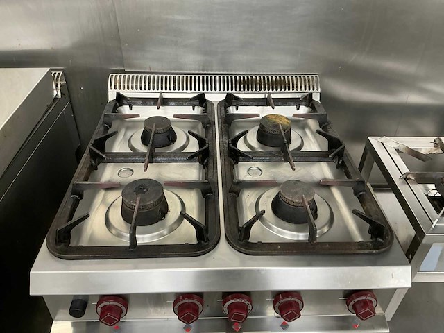 Diamond g9/4bf8 rvs gasgestookt fornuis - afbeelding 3 van  4