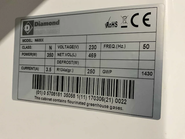 Diamond n600x vriezer - afbeelding 8 van  8