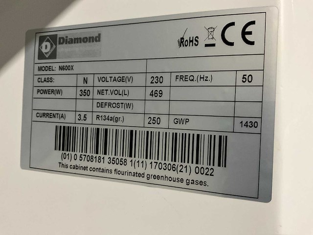 Diamond n600x vriezer - afbeelding 6 van  6