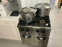 Diamond professioneel gasfornuis - met onderkast en 1 grote pot - afbeelding 2 van  6