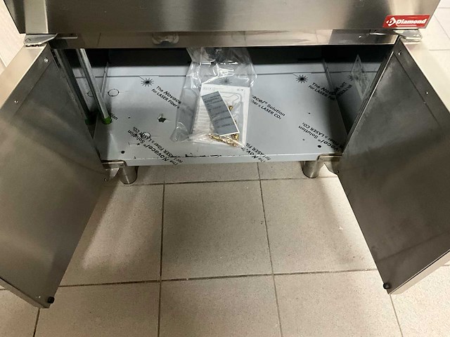 Diamond professioneel gasfornuis - met onderkast en 1 grote pot - afbeelding 5 van  6