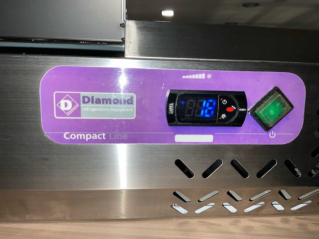 Diamond refrigeration equipment sx160/cc koelvitrine rvs - afbeelding 1 van  5
