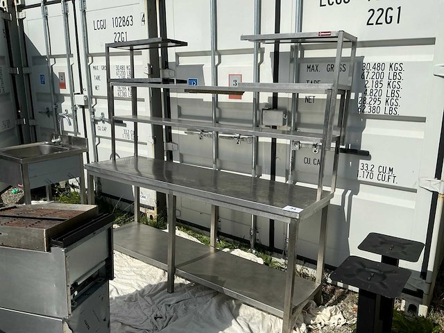 Diamond rvs werktafel - afbeelding 3 van  4