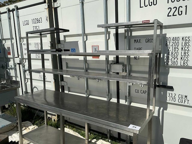 Diamond rvs werktafel - afbeelding 1 van  2
