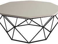 Diamond salontafel | 100% melamine | crème - afbeelding 3 van  4