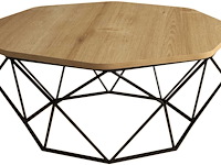 Diamond salontafel | 100% melamine | eiken - afbeelding 4 van  4