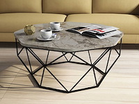 Diamond salontafel | 100% melamine | wit - afbeelding 1 van  5