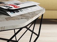 Diamond salontafel | 100% melamine | wit - afbeelding 3 van  5