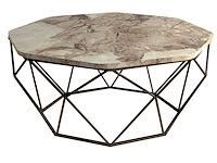 Diamond salontafel | 100% melamine | wit - afbeelding 5 van  5