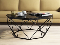 Diamond salontafel | 100% melamine | zwart - afbeelding 1 van  4