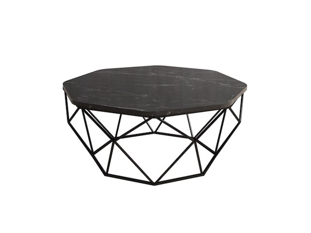 Diamond salontafel | 100% melamine | zwart - afbeelding 2 van  4