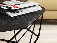 Diamond salontafel | 100% melamine | zwart - afbeelding 3 van  4