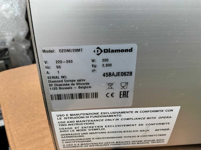 Diamond sani ozone sanitisation ontsmetten- ontheurder - afbeelding 4 van  4