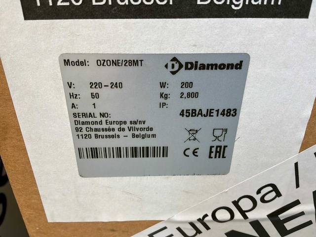 Diamond sani ozone sanitisation ontsmetten- ontheurder - afbeelding 6 van  6
