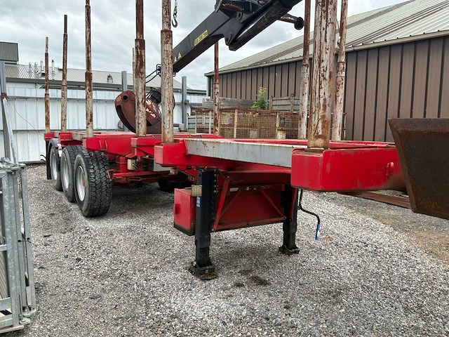 Diebolt s385ae bosbouw semi-trailer log carrier - uitgerust met friedrich crane - afbeelding 9 van  55