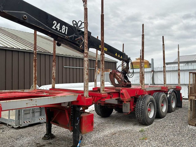 Diebolt s385ae bosbouw semi-trailer log carrier - uitgerust met friedrich crane - afbeelding 23 van  55