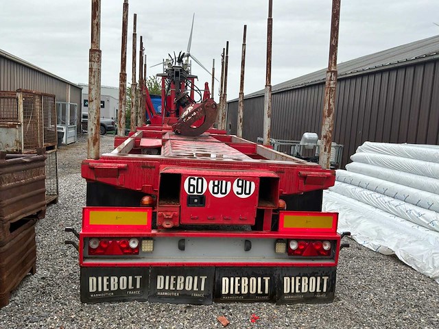 Diebolt s385ae bosbouw semi-trailer log carrier - uitgerust met friedrich crane - afbeelding 45 van  55