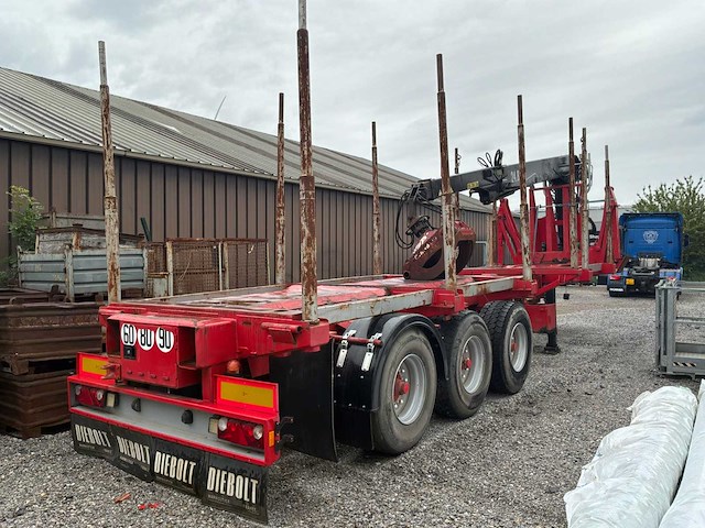 Diebolt s385ae bosbouw semi-trailer log carrier - uitgerust met friedrich crane - afbeelding 52 van  55