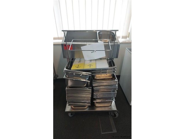 Dienblad en bestekwagen - afbeelding 1 van  1