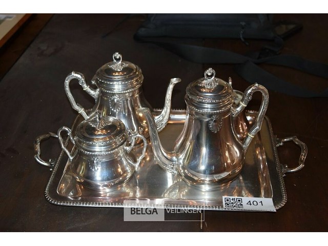 Dienblad met theekan /koffiekan - afbeelding 1 van  5