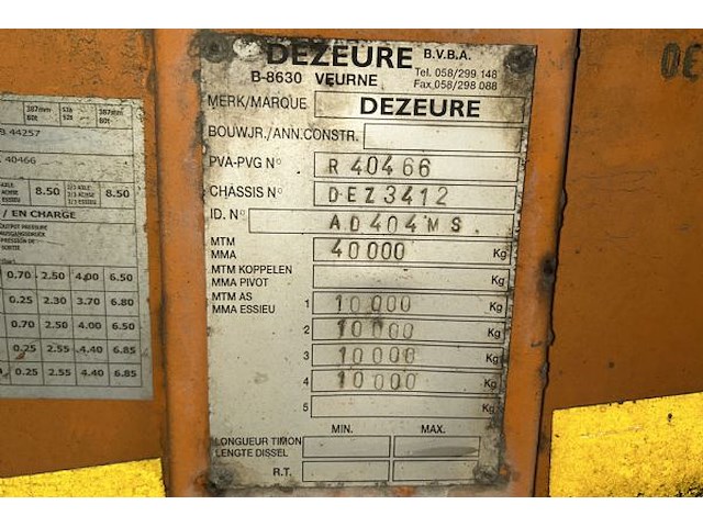 Dieplader aanhanger dezeure - afbeelding 3 van  58