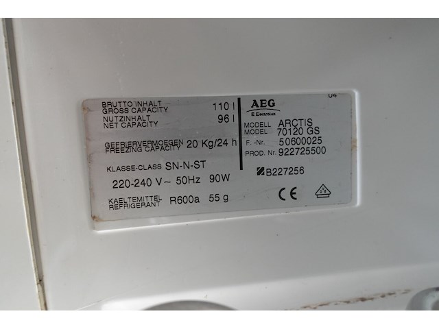 Diepvries aeg electrolux - afbeelding 6 van  6