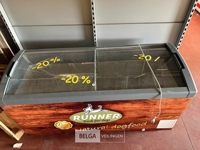 Diepvries met vitrine - afm b175 x d65 x h80 cm - afbeelding 3 van  5