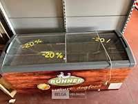Diepvries met vitrine - afm b175 x d65 x h80 cm - afbeelding 3 van  5