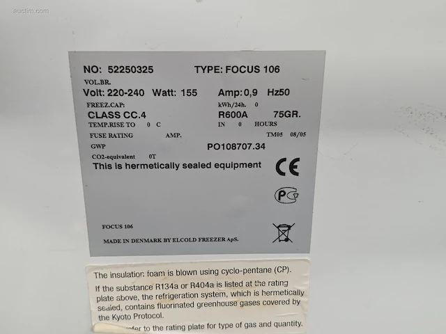 Diepvrieskoffer elcold focus 106 - afbeelding 3 van  3