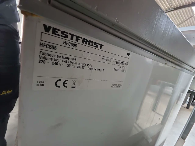 Diepvrieskoffer vestfrost hfc506 - afbeelding 3 van  3