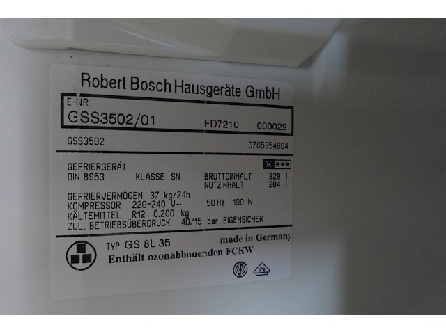 Diepvriezer bosch - afbeelding 3 van  3