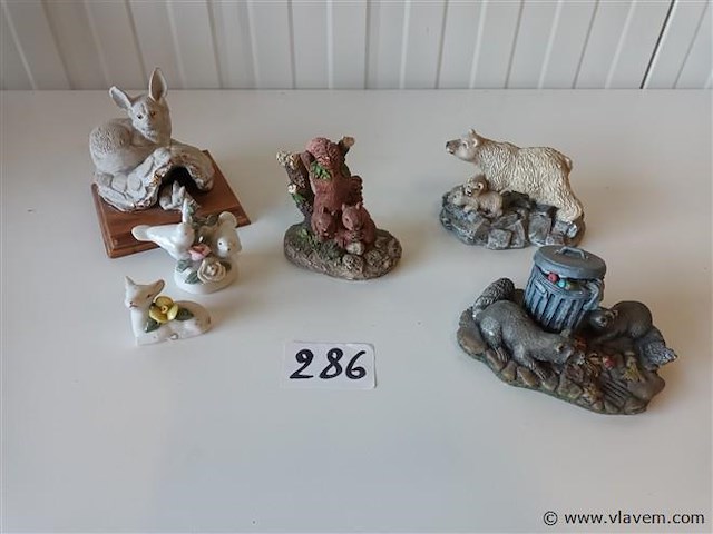 Dieren beelden. 6 stuks - afbeelding 1 van  5