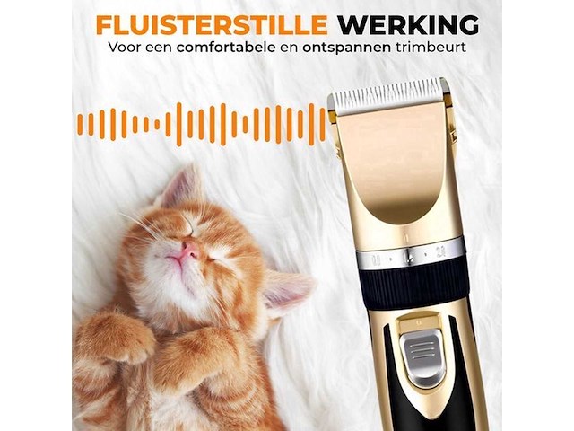 Dierentondeuse - oplaadbaar - 2 uur draadloos gebruik (10x) - afbeelding 3 van  5