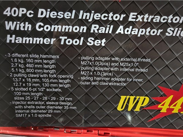 Diesel verstuiver slagtrekker inclusief adapters - afbeelding 3 van  3