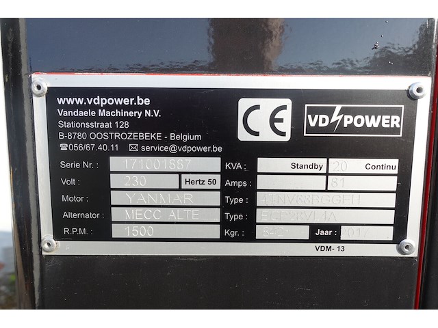 Dieselgenerator himoinsa aanhangwagen - afbeelding 5 van  17
