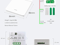Dieserc draadloze lichtschakelaar - afbeelding 2 van  3