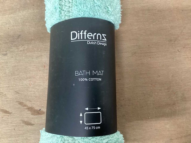 Differnz badmat 45x75, mintgroen (4x) - afbeelding 2 van  4