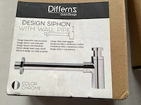 Differnz design sifon, chroom (2x) - afbeelding 2 van  4
