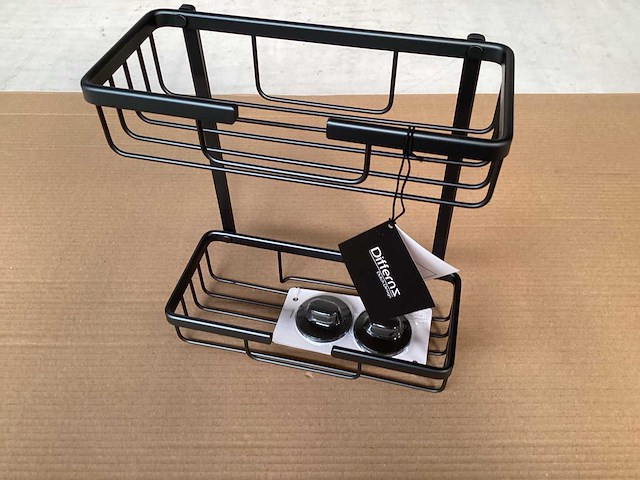 Differnz doucherekje zwart, 25x11x30 cm (10x) - afbeelding 1 van  4