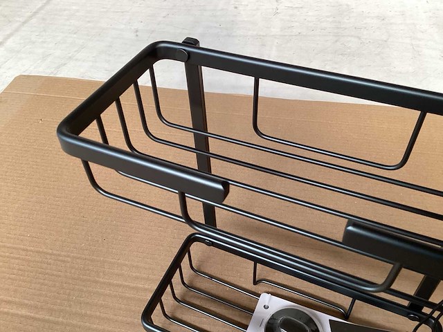 Differnz doucherekje zwart, 25x11x30 cm (10x) - afbeelding 3 van  4
