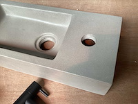 Differnz jukon wastafel beton met zwart - afbeelding 3 van  8
