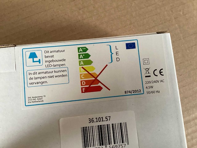 Differnz led spiegelverlichting matzwart (100x) - afbeelding 2 van  4