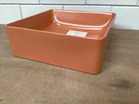 Differnz wasbak 37x37 cm, terra - afbeelding 1 van  4