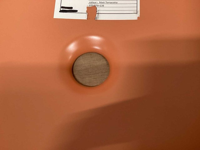 Differnz wasbak 37x37 cm, terra - afbeelding 3 van  4