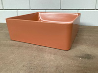 Differnz wasbak 37x37 cm, terra - afbeelding 4 van  4