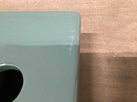 Differnz wasbak 38x19 cm, keramiek, groen - afbeelding 3 van  4