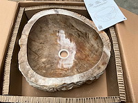 Differnz wasbak fossil petrified wood - afbeelding 1 van  7