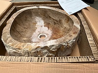 Differnz wasbak fossil petrified wood - afbeelding 2 van  7